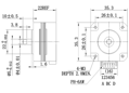 Krokový motor 0,11 Nm - 22 mm - pancake - malý krokový motor