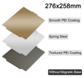 Tiskový PEI plát pro 3D tiskárnu Bambu lab x1/P1P 276x258 mm 