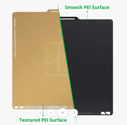 Bambu Lab Dual-Texture PEI Plate - oboustranná texturovaná podložka