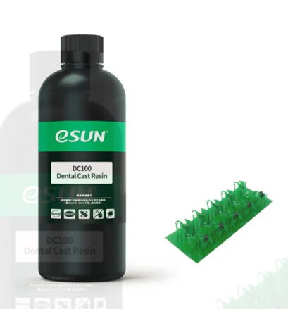 DC100 Dental Cast Resin - pryskyřice pro zubní modelování eSUN 1 kg