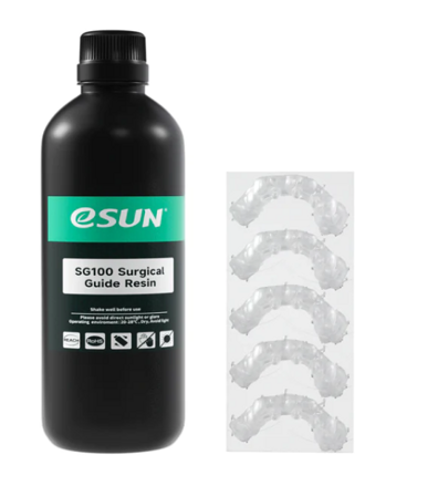 SG100 Surgical Guide Resin - pryskyřice pro zubní modelování eSUN 0,5 kg - Transparentní