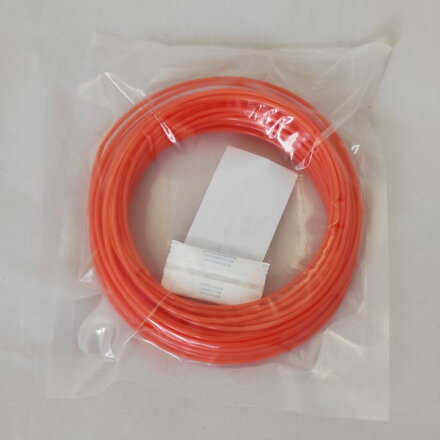Vzorek FIBER3D PLA termo oranžový bílý filament 1,75 mm 10 m pro 3D pero