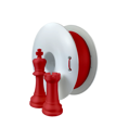 PLA FiberSatin filament červený SEMI-MATTE 1,75mm Fiberlogy 850g