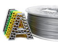 PLA filament stříbrný - tmavá šedá perleť 1,75 mm Aurapol 1kg
