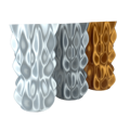 PLA FiberSilk filament bílý Pearl metallic 1,75mm Fiberlogy 850g