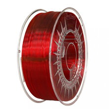 Filament Devil Design PMMA RUBÍNOVĚ ČERVENÁ TRANSPARENTNÍ 1,75 mm 1 kg.
