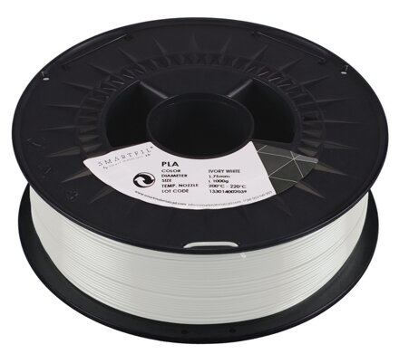 PLA filament bílý ivory 1,75 mm Smartfil 1kg