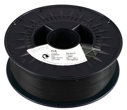 PLA filament černý 1,75 mm Smartfil 1kg