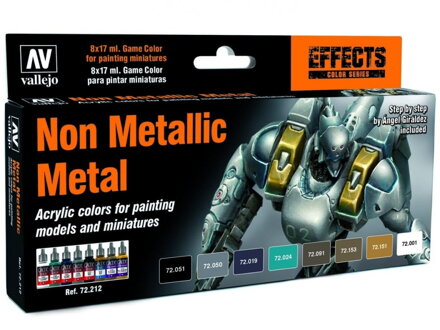 Vallejo Game Color Effects Set 72212 Non Metallic Metal (8)