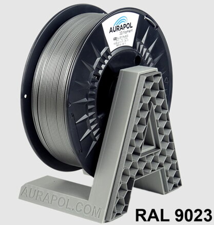PLA filament stříbrný - tmavá šedá perleť 1,75 mm Aurapol 1kg