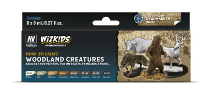 Vallejo Wizkids Premium Set 80254 Woodland Creatures (8)