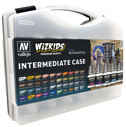 Vallejo Wizkids Premium Set 80261 Intermediate Case 40x8ml