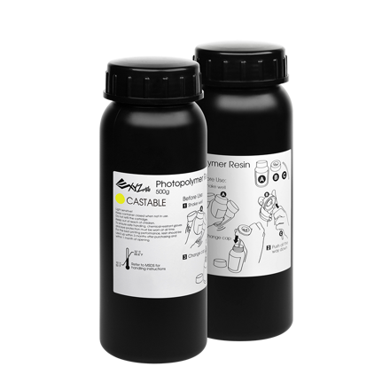 Xyzprinting UV pryskyřice castiable - 2 x 500 ml lahví (žlutá)