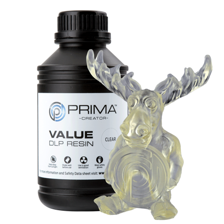 PrimaCreator Value UV / DLP resin - 500 ml - průhledná