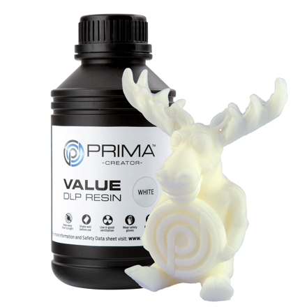 PrimaCreator Value UV / DLP Resin - 500 ml - White