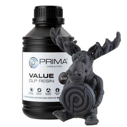 PrimaCreator Value UV / DLP resin - 500 ml - černá