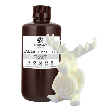 PrimaCreator Value Tough UV Resin (ABS Like) - 1000 ml - White