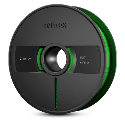 Zortrax Z -ABS V2 filament - 1,75 mm - 800g - zelená