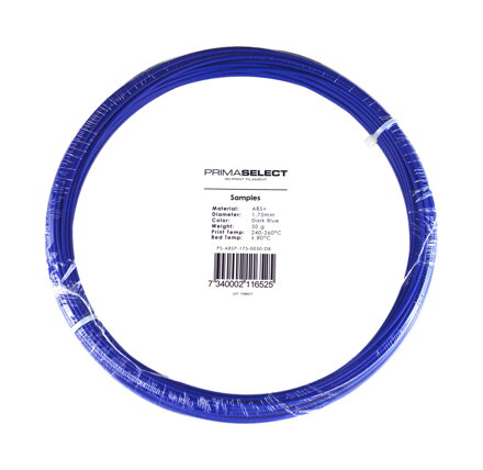 Primaselect ABS+ - 1,75 mm - 50 g - tmavě modrá