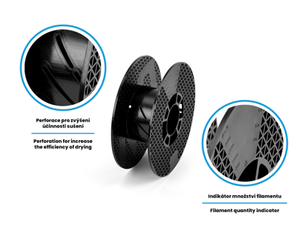 Filament Filament-PM PLA černá 1,75 mm 1 kg.