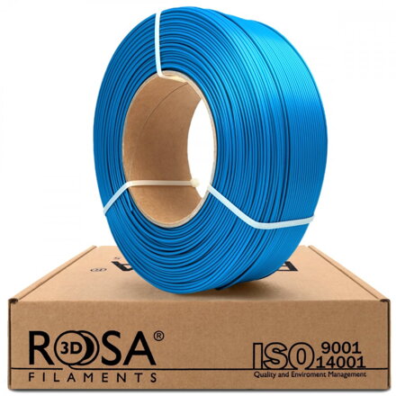 ReFill ROSA3D PLA Starter SATÉNOVĚ MODRÁ "CAPRI" 1,75 mm 1 kg
