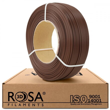 ReFill ROSA3D PLA Starter ČOKOLÁDOVĚ HNĚDÁ 1,75 mm 1 kg