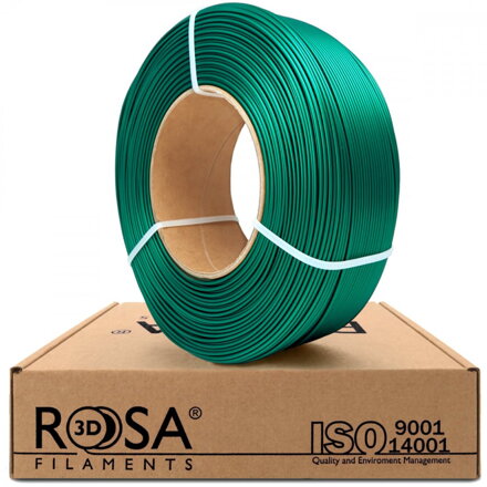 ReFill ROSA3D PLA Starter SATÉNOVĚ ZELENÁ "EMERALD" 1,75 mm 1 kg