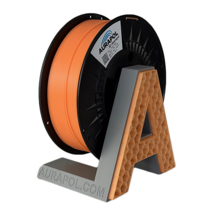Filament AURAPOL PLA PEACH FLAME ČÁSTEČNĚ TRANSPARENTNÍ 1,75 mm 1 kg.