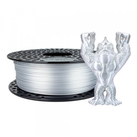 Filament AzureFilm PLA SILK STŘÍBRNÁ 1,75 mm 1 kg.