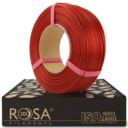 ReFill ROSA3D PLA Starter SATÉNOVĚ ČERVENÁ "JASPER" 1,75 mm 1 kg