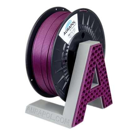 Filament AURAPOL PLA PURPUROVÁ METALÍZA 1,75 mm 1 kg.