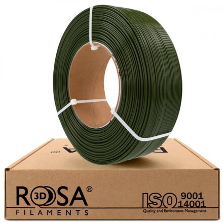 ReFill ROSA3D PETG Standard VOJENSKÁ ZELENÁ 1,75 mm 1 kg