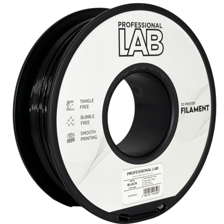 Filament PROFESSIONAL LAB PETG ČERNÁ 1,75 mm 1 kg