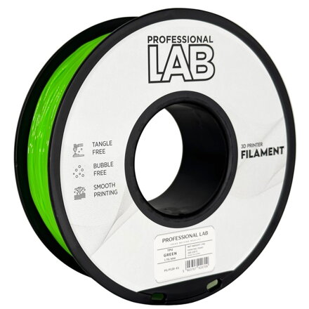Filament PROFESSIONAL LAB TPU ZELENÁ 1,75 mm 1 kg