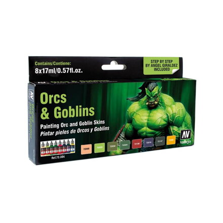 Vallejo: Game Color Set - Orc and Goblins 72304