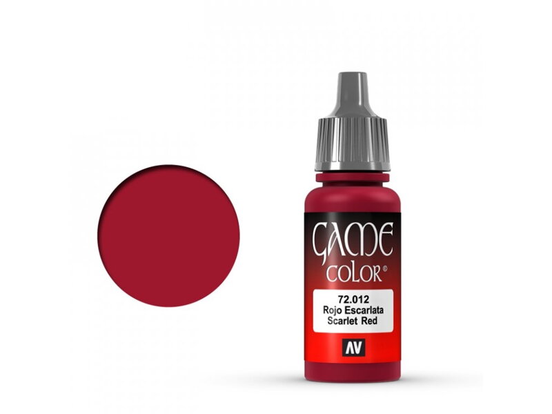 Vallejo Game Color 72012 Scarlet Red (17 ml)
