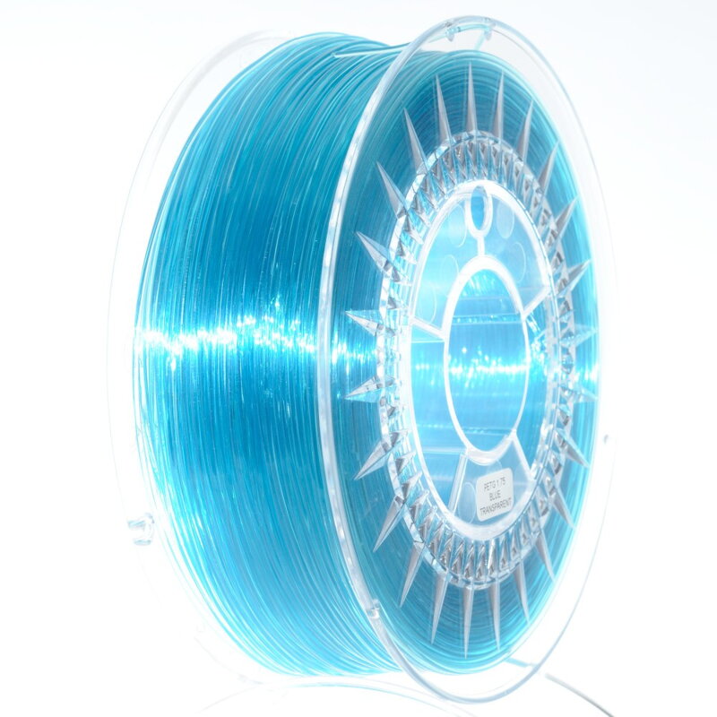 PET-G filament 1,75 mm modrý transparent Devil Design 1 kg