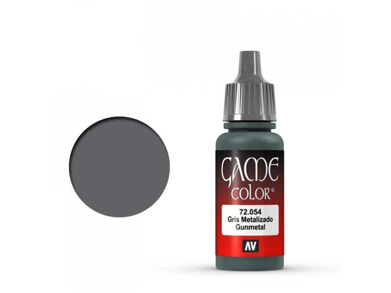 Vallejo Game Color 72054 Gunmetal (17 ml)