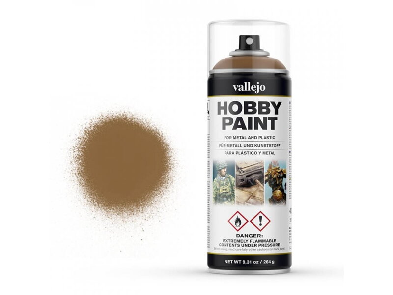 Vallejo Hobby Spray Paint 28014 Leather Brown (400ml) Vallejo Hobby Spray Paint 28014 Leather Brown (400ml)