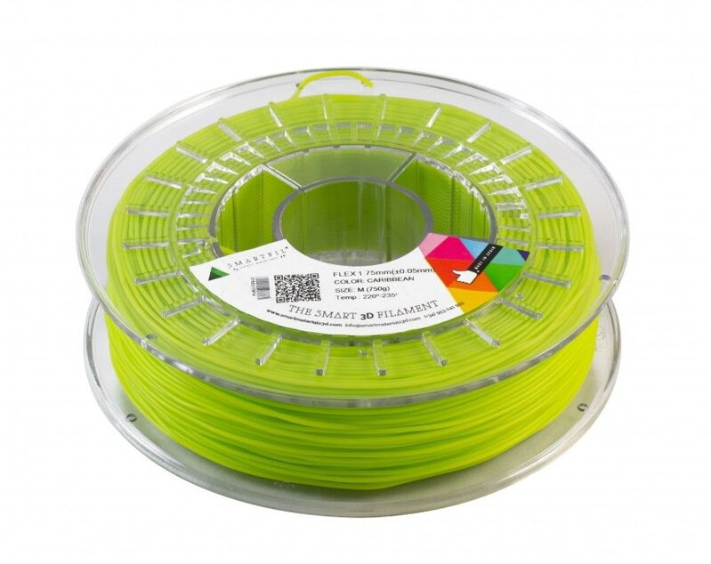FLEX filament karibsky zelený 1,75 mm Smartfil Cívka: 0,75 kg FLEX filament karibsky zelený 1,75 mm Smartfil Cívka: 0,75 kg