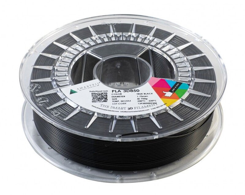 PLA 3D 850 filament černý 1,75 mm Smartfil 750 g PLA 3D 850 filament černý 1,75 mm Smartfil 750 g