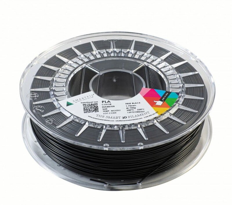 PLA filament černý 1,75 mm Smartfil 1kg