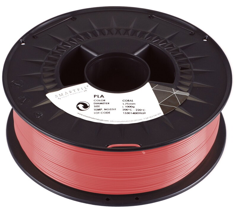 PLA filament korálový 1,75 mm Smartfil 1kg