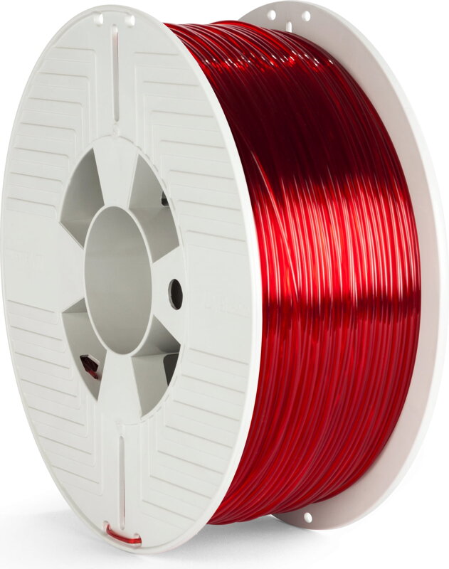 PET-G filament 1,75 mm červený transparent Verbatim 1 kg