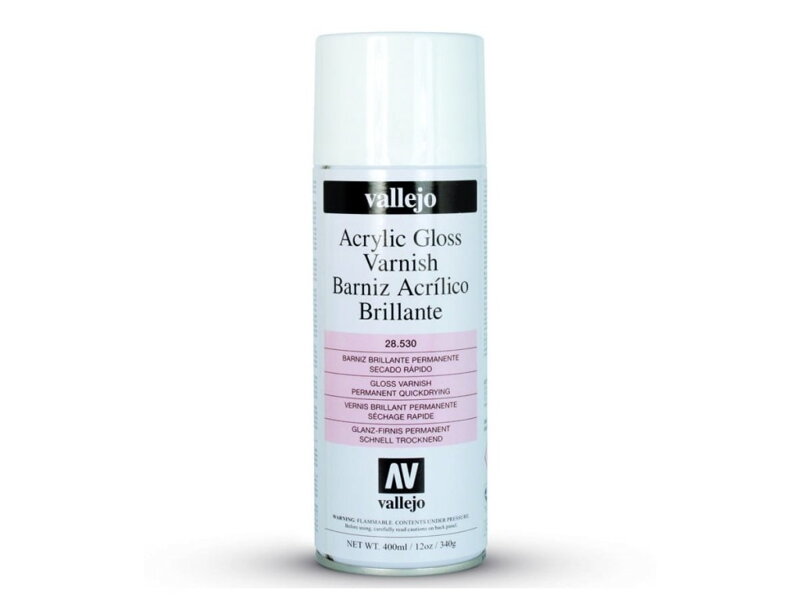 Lak ve spreji Vallejo 28530 Gloss Spray Varnish (400ml)