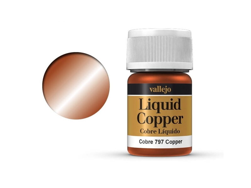 Barva Vallejo Liquid Gold 70797 Copper (Alcohol Based) (35ml)