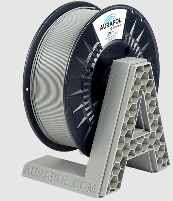 PLA filament šedý 1,75 mm Aurapol 1kg