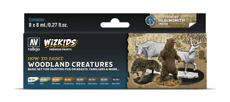Vallejo Wizkids Premium Set 80254 Woodland Creatures (8)