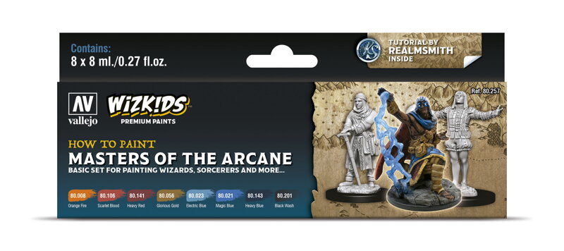 Vallejo Wizkids Premium Set 80257 Masters of the Arcane (8) Vallejo Wizkids Premium Set 80257 Masters of the Arcane (8)
