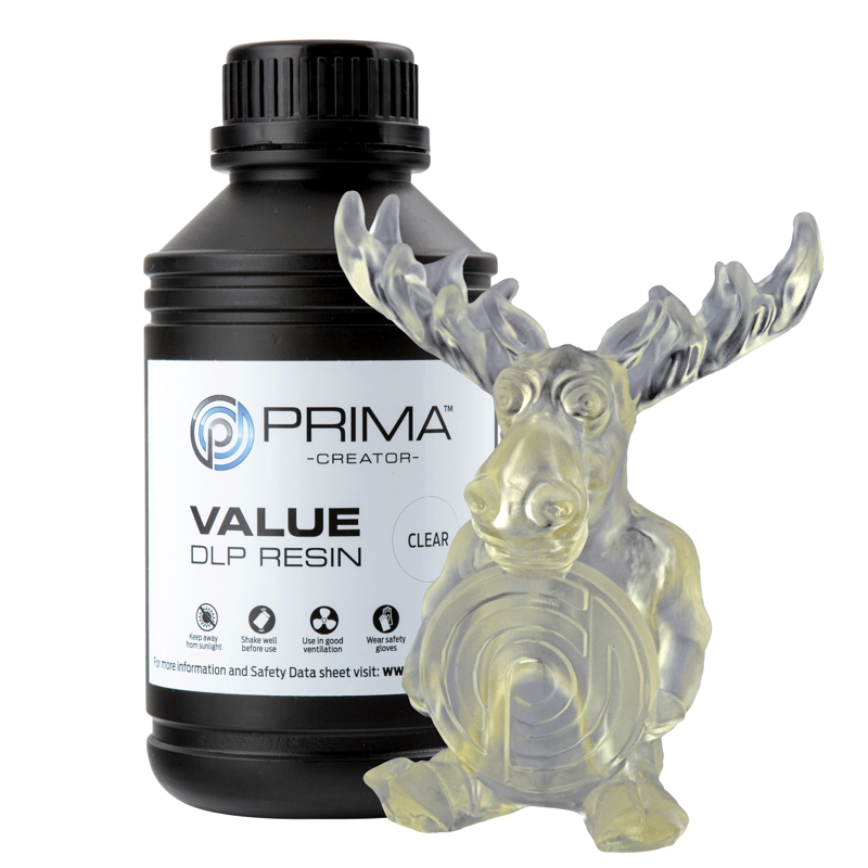 PrimaCreator Value UV / DLP resin - 500 ml - průhledná